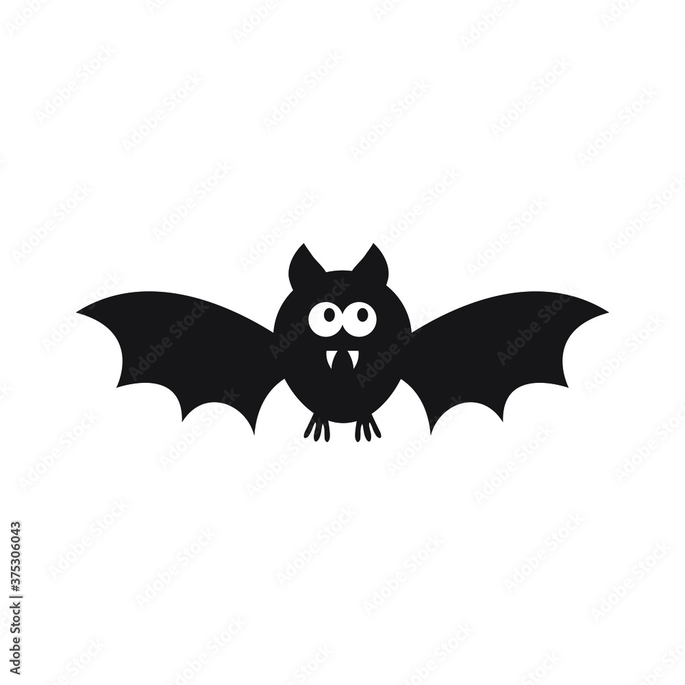 Cute Bat, Cartoon illustration for Halloween design Cute Bat, Cartoon illustration for Halloween design