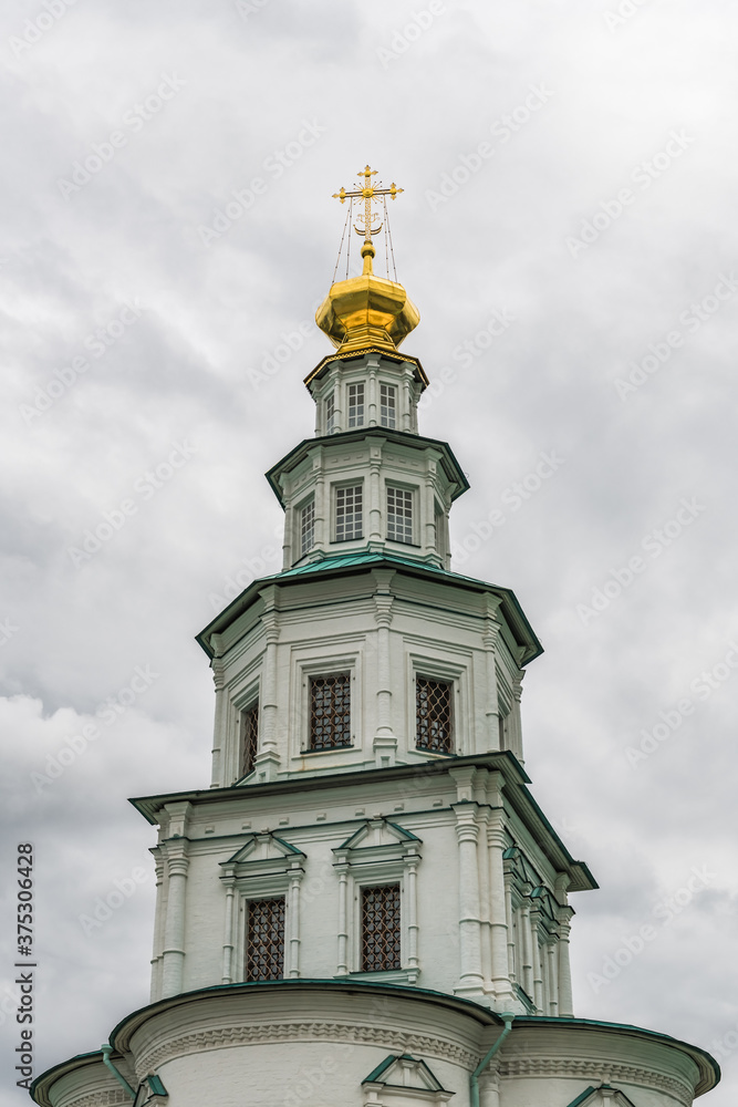 Multi-tiered bell tower in the monastery