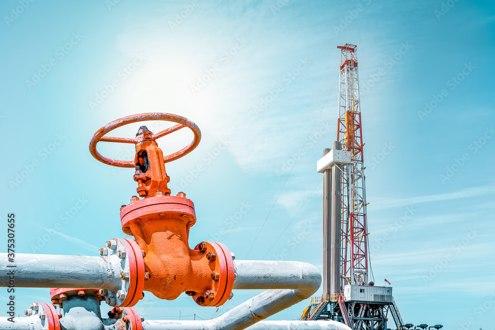 Fountain fittings of a gas well with high-pressure gate valve ...