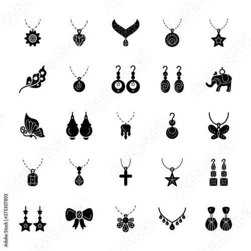 Pack Of Traditional jewelry Icons 