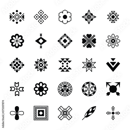 Icon Set of Tribal 