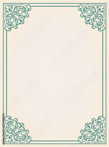 アンティーク風フレーム。ルネサンス、ゴシック風