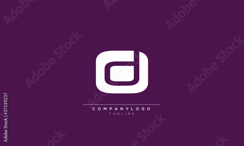 OD DO Abstract initial monogram letter alphabet logo design photo