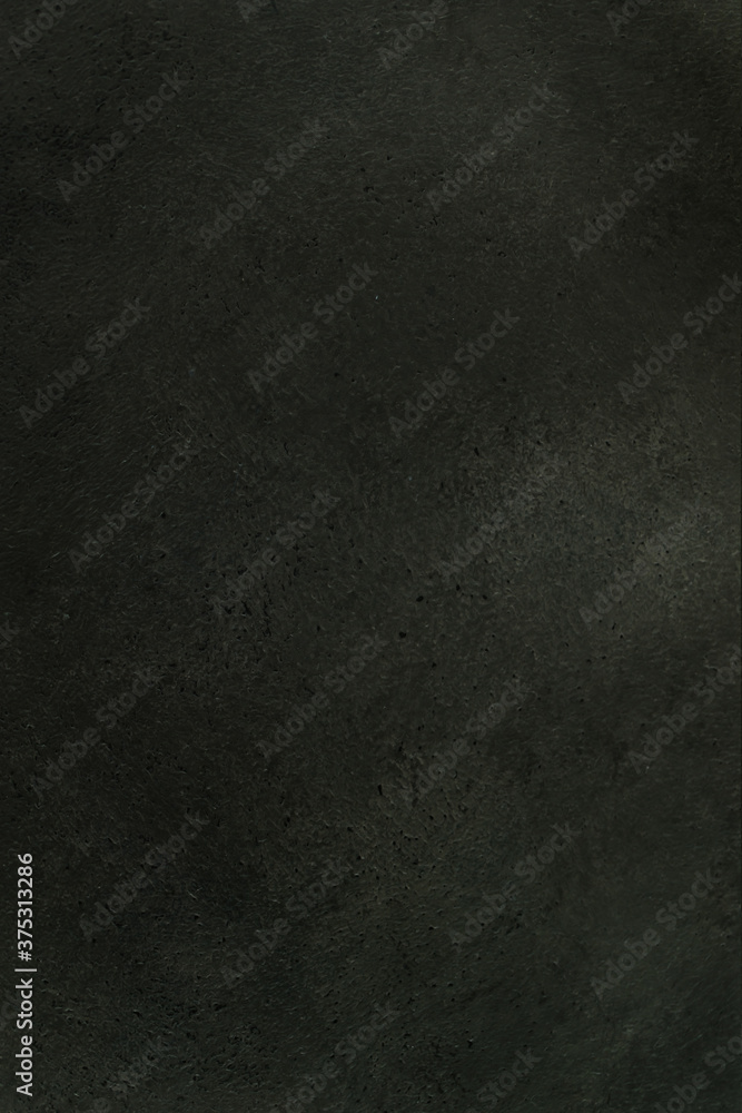 Plakat Beautiful dark texture abstract wall background, ribbed black surface texture with copy space, unusual gray spotted surface background