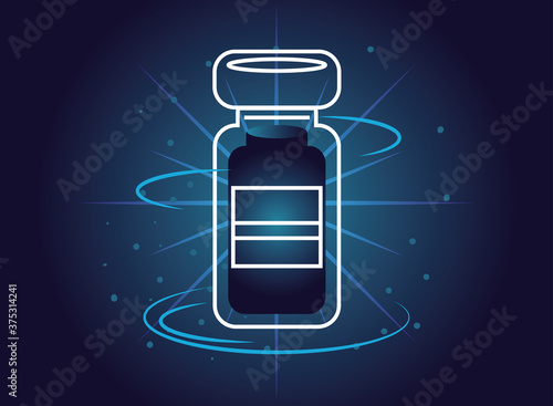 bottle vaccine medical, immunization symbol