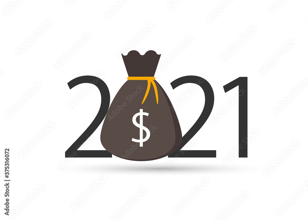 happy new year 2021. 2021 with money bag
happy new year 2021. 2021 with money bag