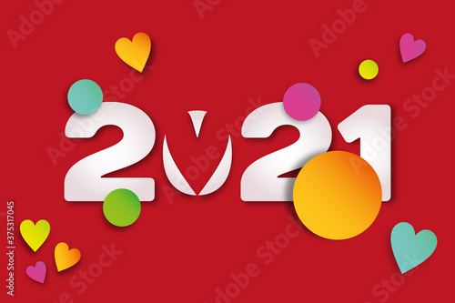 Grafica per feste natalizie, nuovo anno 2021