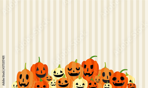 たくさんのハロウィンなカボチャたち1

