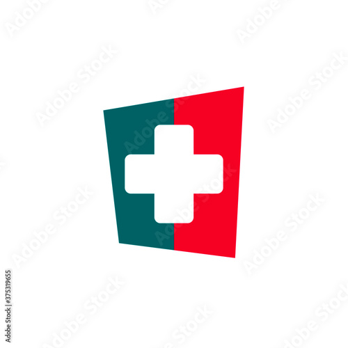 Doctor plus illustration design health care and medical symbols Pharmacy and clinic symbols.