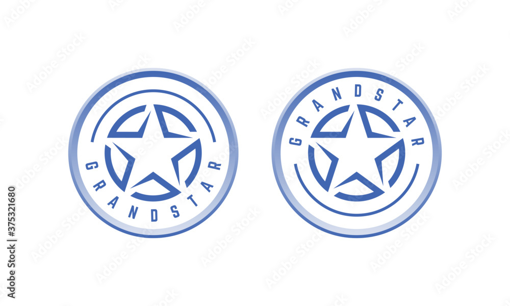 Modern star logo design vector Modern star logo design vector