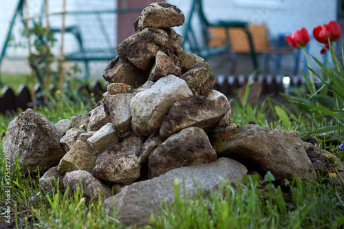 stone statue in the garden