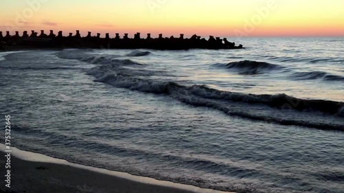 sunset on the beach