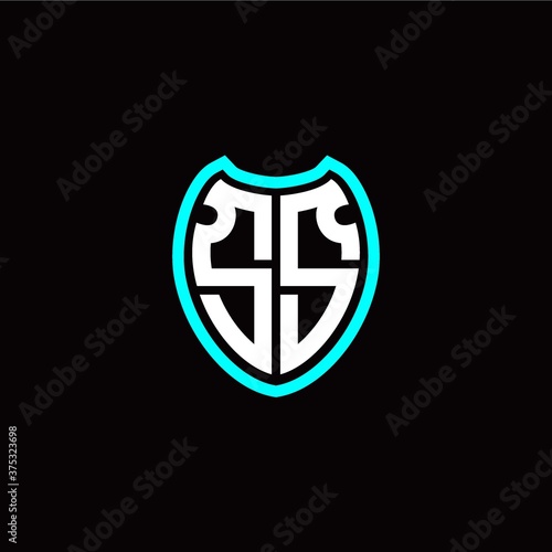 Free Download Initial S S letter with shield modern style logo template vector - GFXLoad
