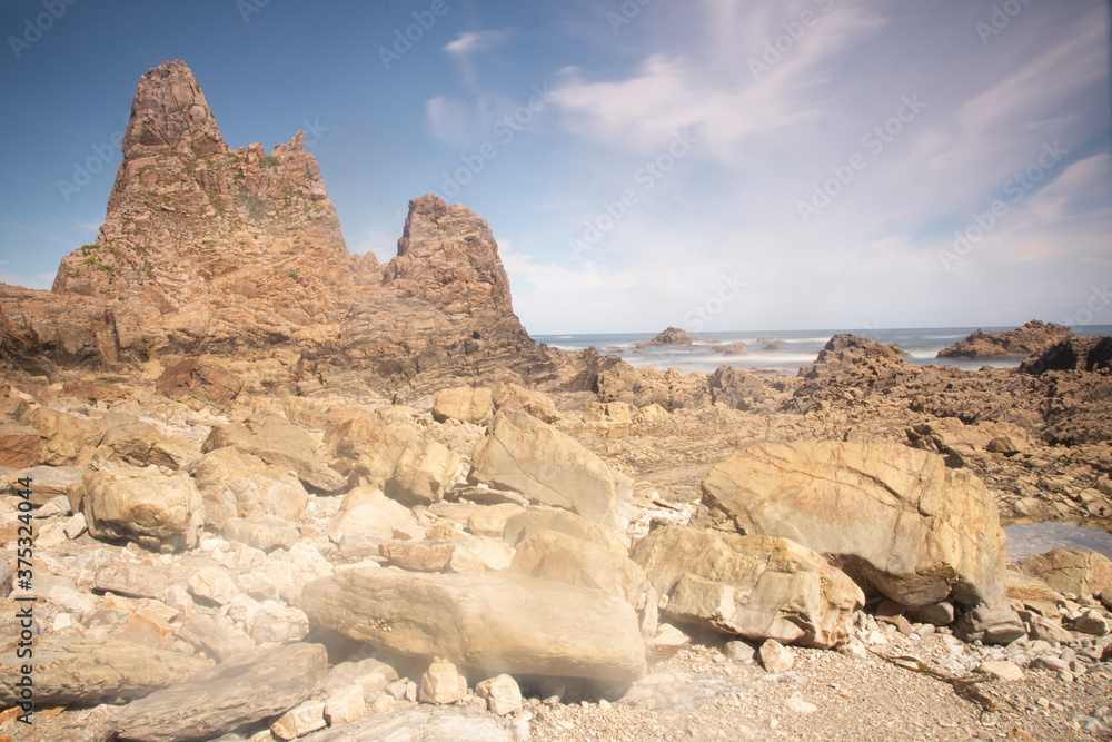 beach in asturias coast , spain