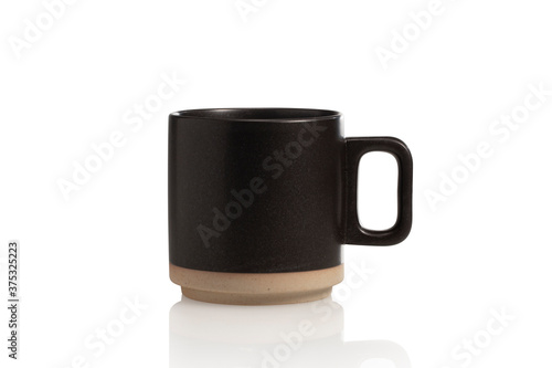 black mug cup.