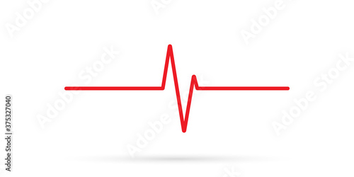 Heart beat line cardiogram icon background