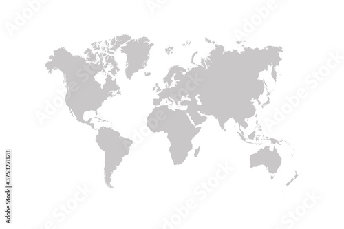 World map isolated on white background © tanibond