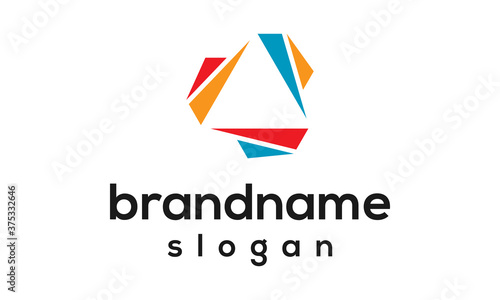 Triangle colorful logo design vector Free Download Triangle colorful logo design vector - GFXLoad