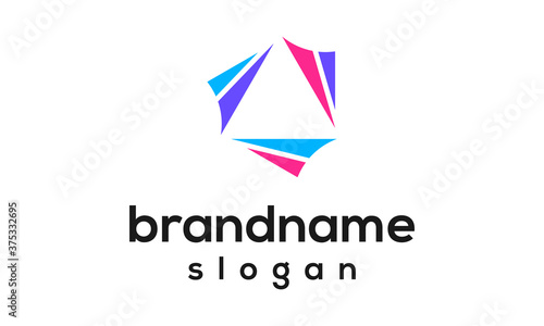 Triangle colorful logo design vector Free Download Triangle colorful logo design vector - GFXLoad
