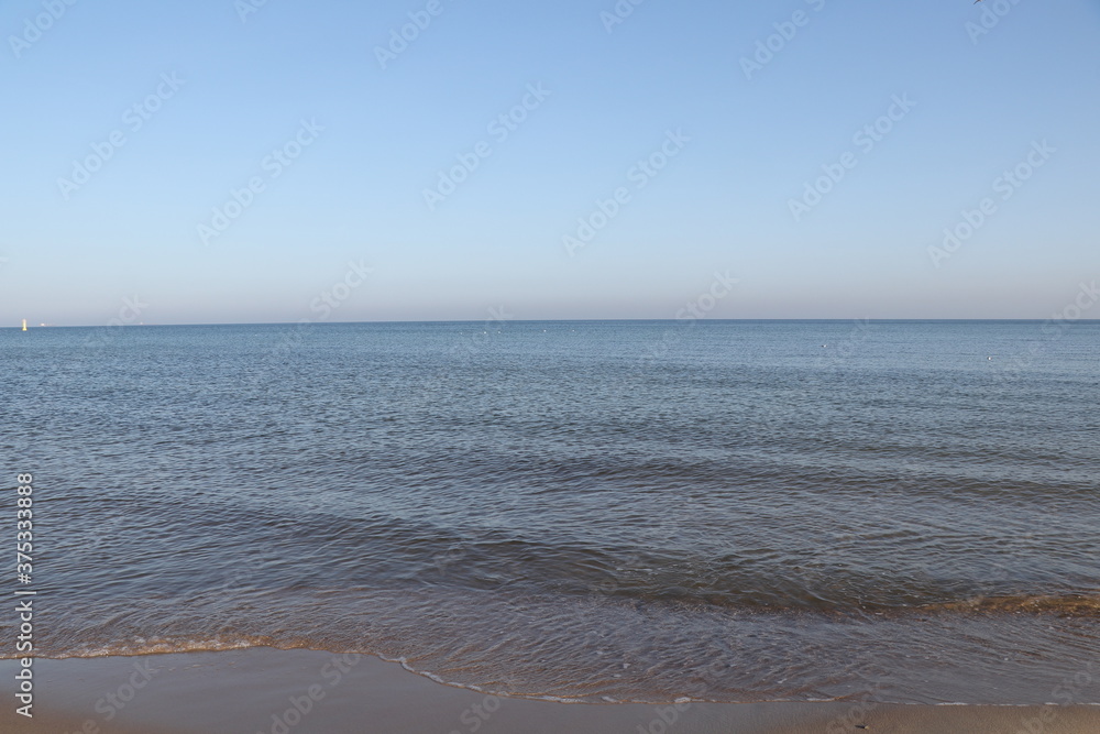 Beach, sea and blue sky Beach, sea and blue sky