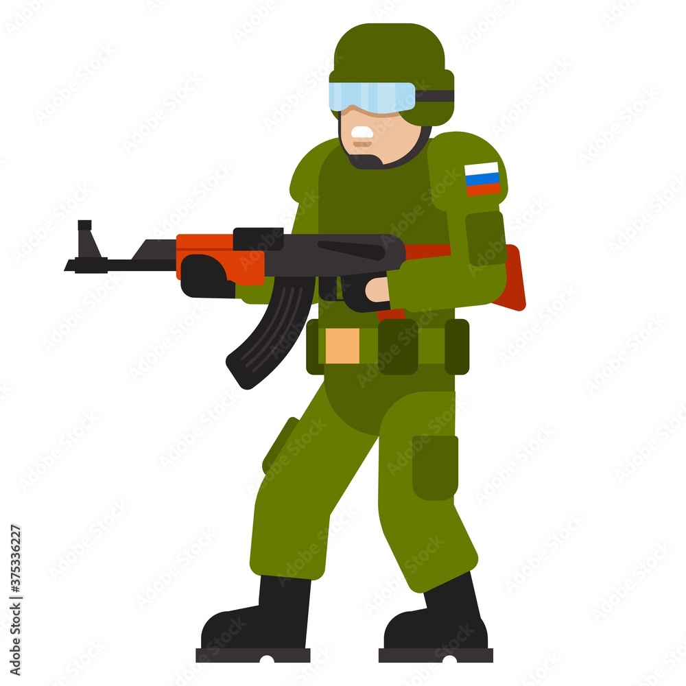 Military man Russian armed force wearing army Military man Russian armed force wearing army