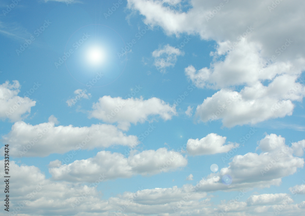 Fototapeta premium Cloudy sky background