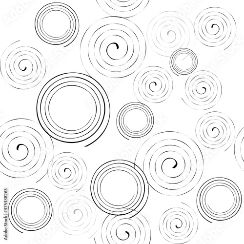Seamless pattern with circles in retro colors. Vector illustration 