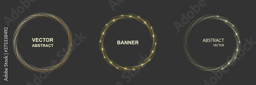 Design elements. Ring circle elegant frame border.
