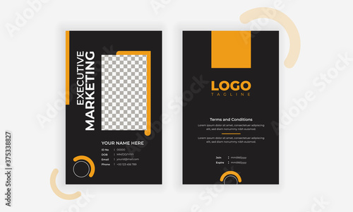 Creative ID card design template