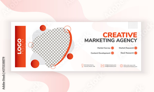 Modern Facebook cover design template