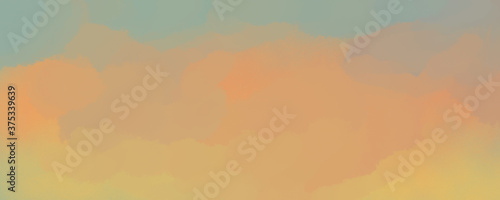 abstract cloudy banner background with autumn colors 