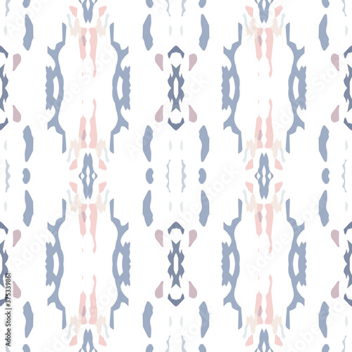 Hand Drawn, Paint Texture. Shibori Ornament. 