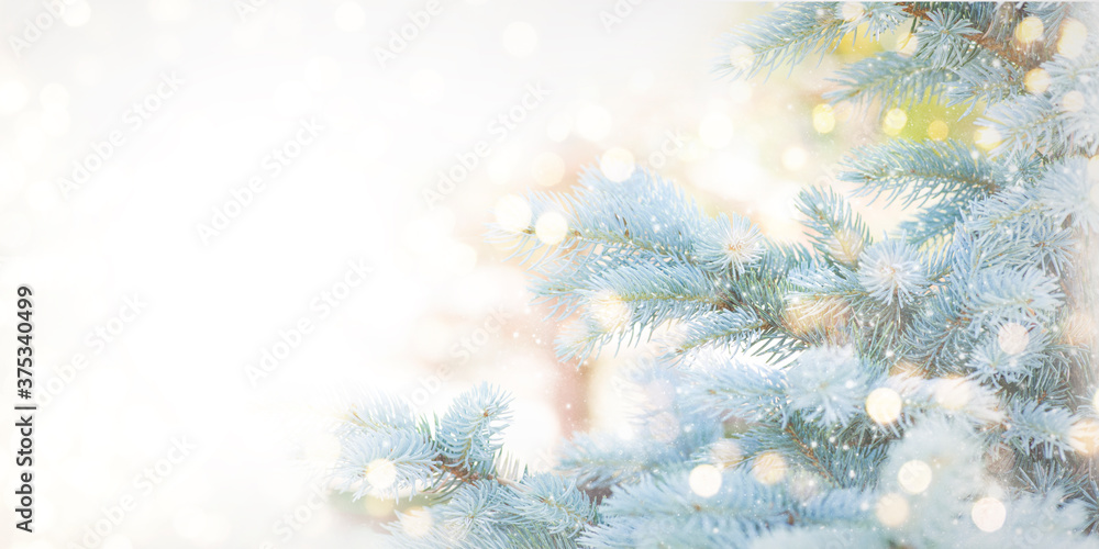 Naklejka Christmas and New Year holidays background .