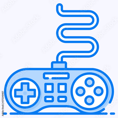 
A video game controller icon, design of gamepad 
