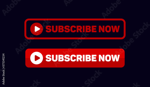 subscribe now button, icon, sign vector eps