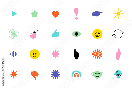 Sticker Pack Simple Icons
