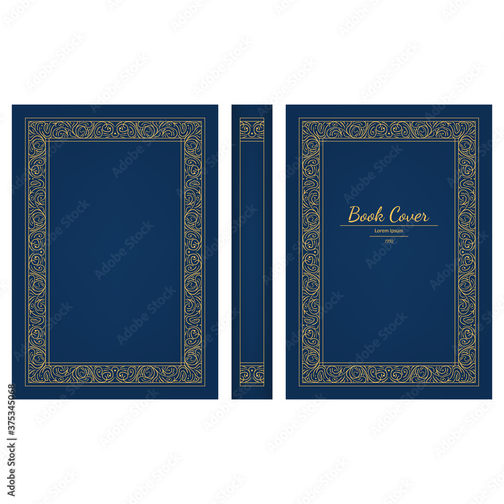 Realistic 3d Detailed Old Book Blue Cover. Vector Realistic 3d Detailed Old Book Blue Cover. Vector
