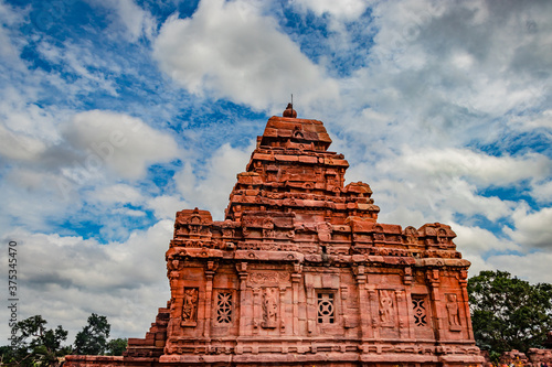 pattadakal temple group of monuments breathtaking stone art from different angle with amazing sky