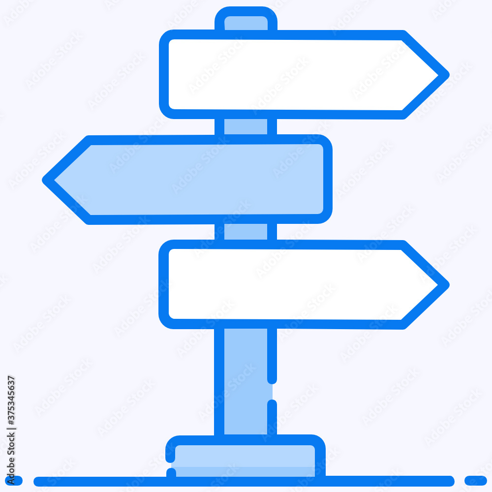 vector design of direction board, guidepost icon.
vector design of direction board, guidepost icon.