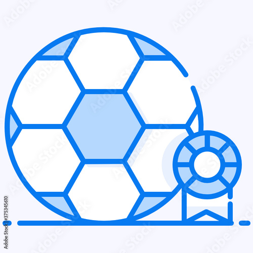  Modern style icon of football  editable vector  