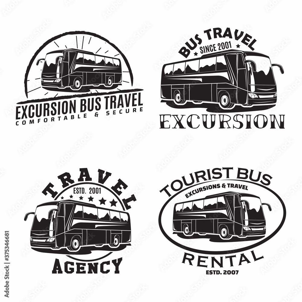 Bus Travel Logo Vector Art, Icons, and Graphics for Free Download