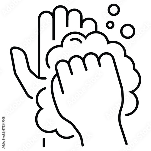 hand washing icon vector illustration