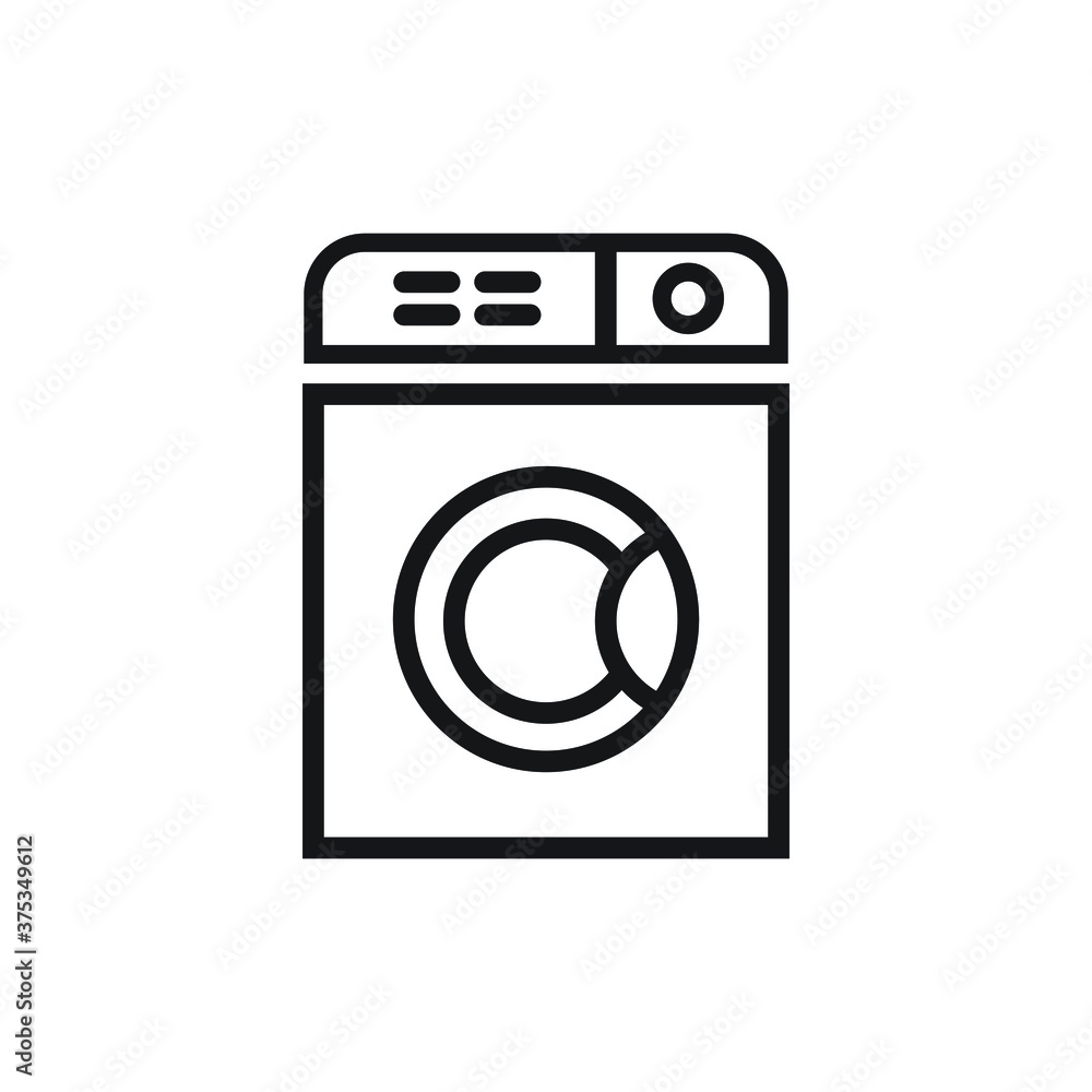 Washing machine icon design. vector illustration Washing machine icon design. vector illustration