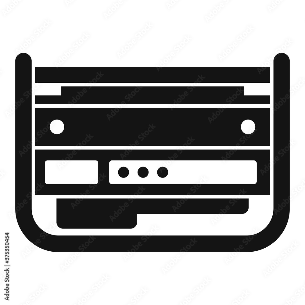 Gasoline generator icon. Simple illustration of gasoline generator vector icon for web design isolated on white background Gasoline generator icon. Simple illustration of gasoline generator vector icon for web design isolated on white background