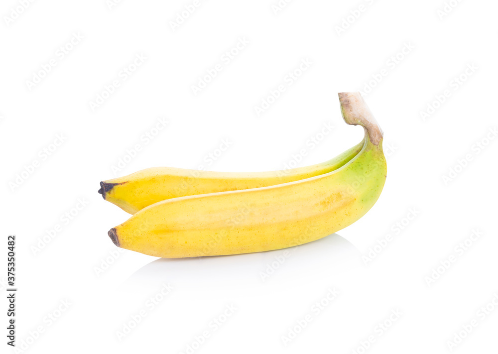 banana isolated on white background. banana isolated on white background.