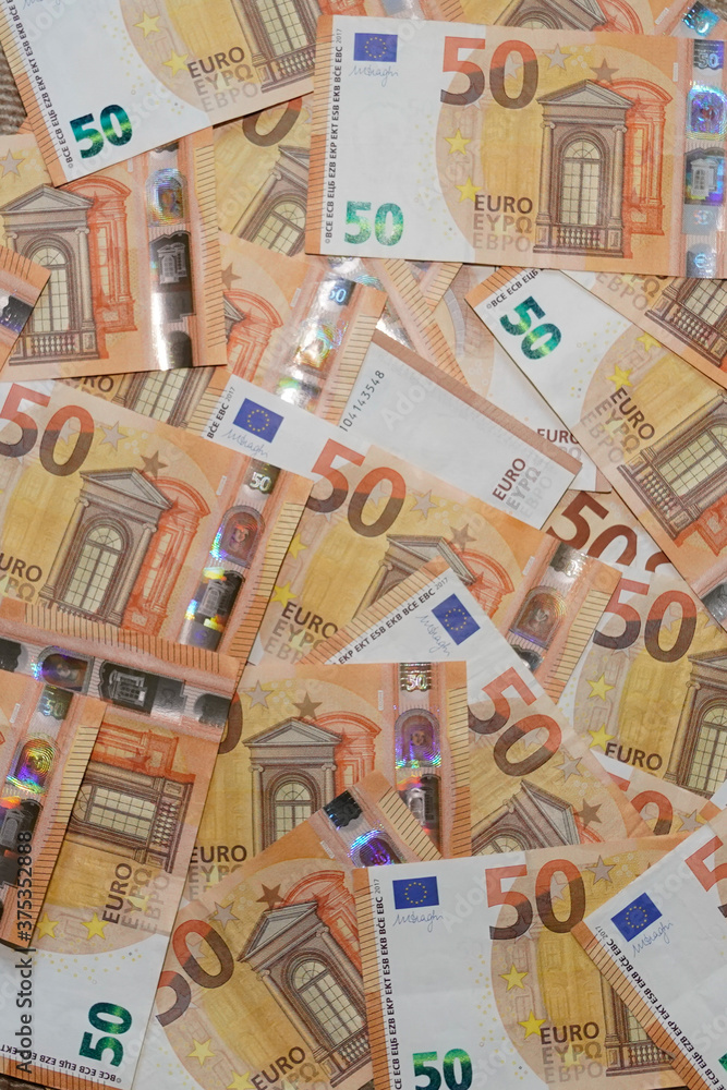 50 euro european money wallpaper Fifty banknotes seamless background
