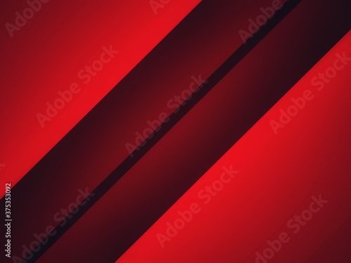 Road lane stripes pattern with red triangle background
