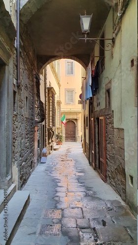 Vintage alleys of Cortona, a town that was an Etruscan lucumonia in Tuscany, Italy. © Federico