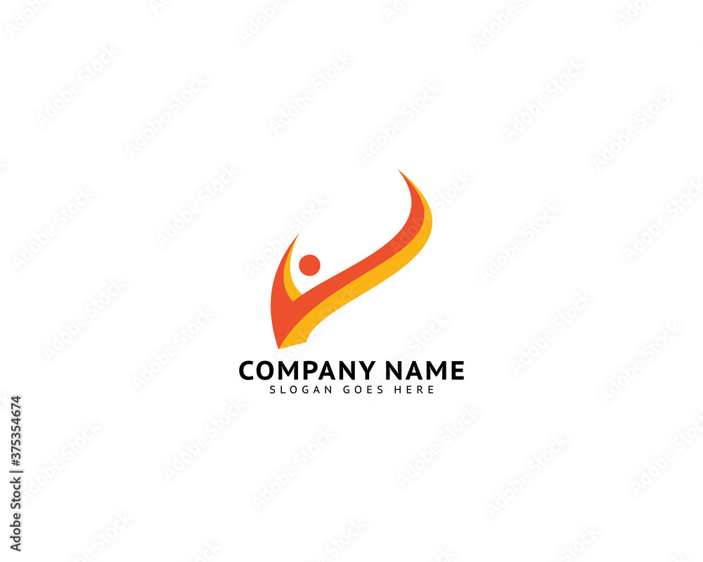 People check logo design vector template People check logo design vector template