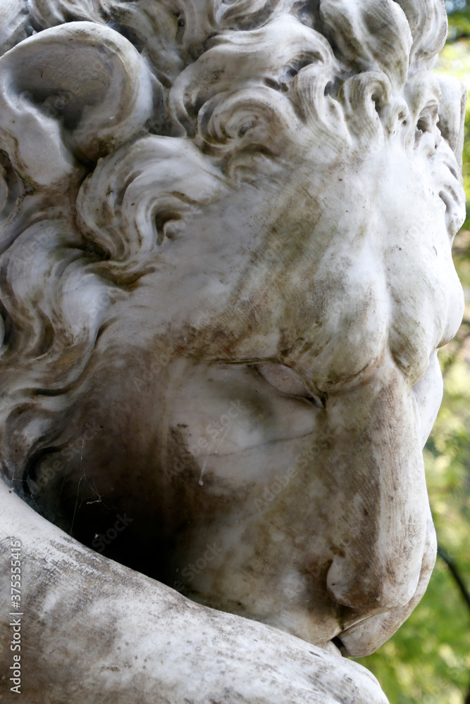 Lion sculpture in Covadonga, Spain